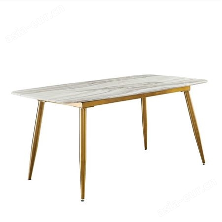 大理石餐桌家用小户型轻奢餐桌椅组合 鼎富DF-0017