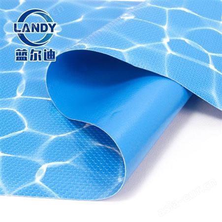 泳池塑胶膜 泳池环保pvc材料 低挥发性的增塑剂防水胶膜安装 胶膜厂家蓝尔迪直销