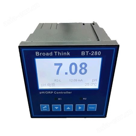 Broadthink单表BT-280型PH水质自动分析仪工业在线PH/ORP控制器