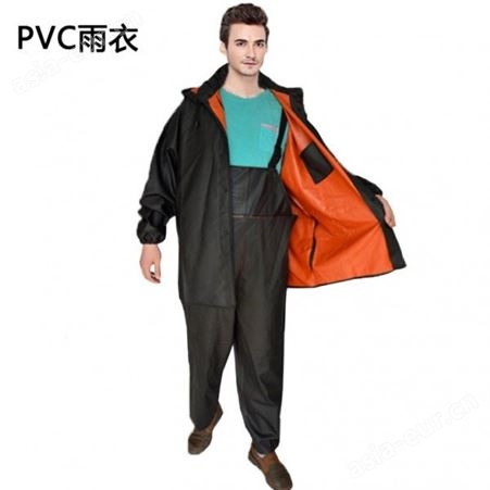 荣成背带雨衣荣成耐酸碱工作服背带式分体雨衣工作煤矿橡塑PVC牛筋防