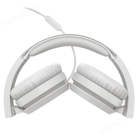 飞利浦TAH4105有线耳机头戴式 音乐耳机重低音降噪带耳麦 通话学习电竞游戏耳机手机电脑通用