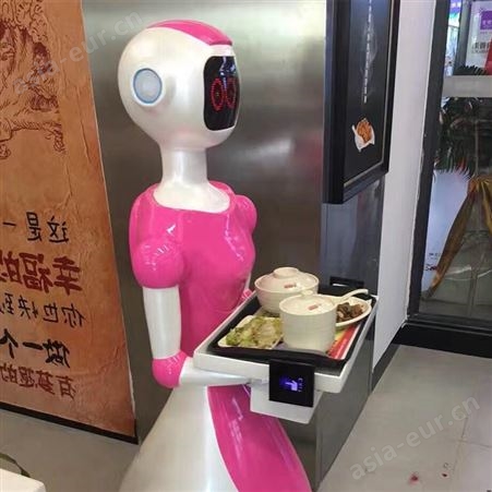 智能送餐机器人小蛮腰直供 卡特送餐机器人使用效果