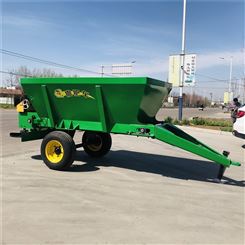 牵引式扬粪机  农用大型抛肥机 锐捷3.2方均匀抛洒撒肥机